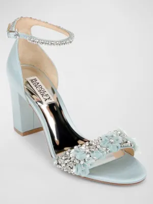 NEW Badgley Mischka Satin Finesse Block Heel 6.5 thumbnail 1