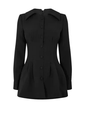 ODD MUSE THE ULTIMATE MUSE LONG SLEEVE COLLARED MINI DRESS Size: S thumbnail 3