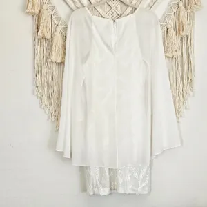 One33 Social White Sequin Cape Minidress Size 10 Bridal Cocktail Sheath thumbnail 12