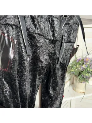 Dark Dragon Lord Warlock Costume Halloween cosplay Black Feathers Zippers gothic thumbnail 13