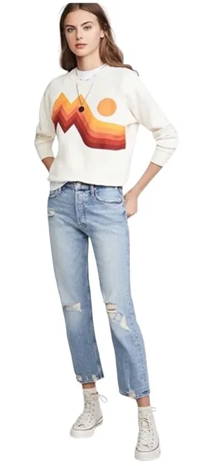 Mother Superior The Tomcat Distressed Straight Leg Ankle Jean in Confession Wash 28 thumbnail 1