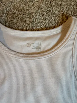 Aerie White Racerback Top thumbnail 4