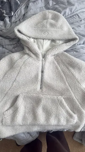 Lululemon Fleece Hoodie Scuba White thumbnail 1
