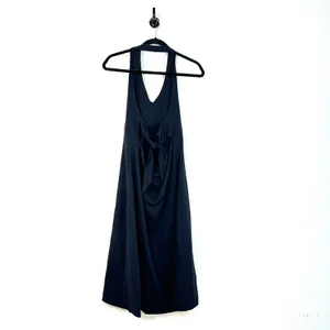 Dress XL Patagonia active halter knee length open tie back black stretch thumbnail 9