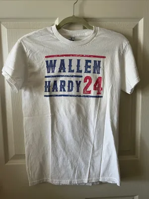Wallen Hardy 24‎ Tee Graphic Morgan Wallen Cotton T-Shirt Sz S Concert Band Tee thumbnail 1