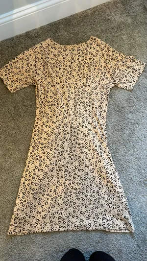 aerie Beige and Black Leopard Print Dress thumbnail 6