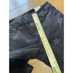 Maurices Women Size 18 Crop Pants Black Comfort Star‎ Design Preppy Holiday NWT thumbnail 4