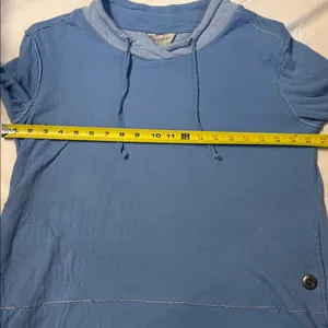 Women’s Multiples Ice Blue Cotton Top SZ S Athleisure Comfy Casual thumbnail 7