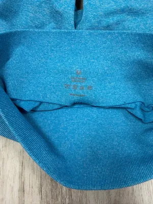NVGTN woman’s blue high-waisted biker shorts Size M thumbnail 3