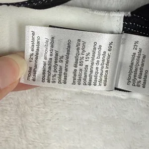 Calvin Klein Black White Logo Triangle Bralette Lightly‎ Lined QF5650 XL NEW thumbnail 5