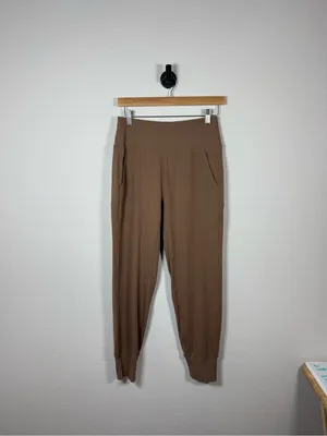 Athleta Venice High Rise Jogger Pant Brown Athleisure Travel Size Small thumbnail 5
