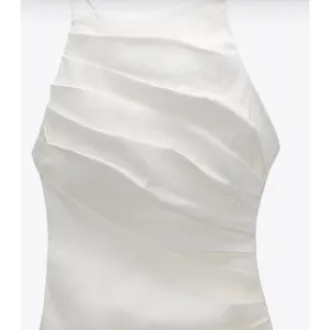 ✨Zara Draped Linen White Sz XS Dress✨ thumbnail 8