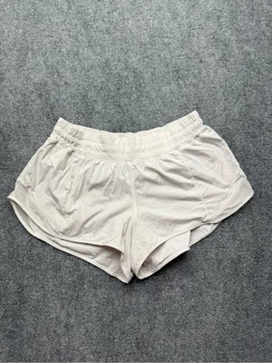 lululemon athletica Women’s 8 Light Beige Athletic lined Shorts thumbnail 4