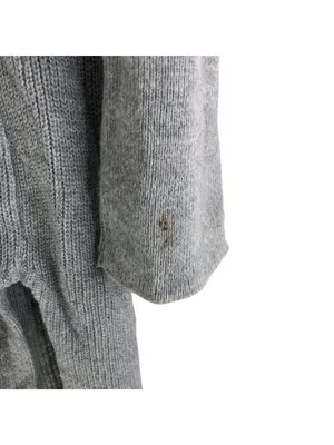 Leith Long Open-Front Gray Longline Cardigan Sweater Size Small Rayon Blend thumbnail 3