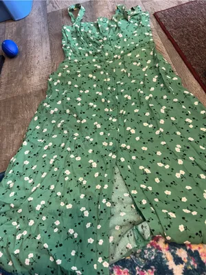 Reformation “Persimmon” green floral dress 2 thumbnail 10
