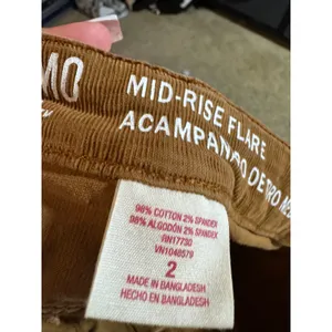 Mossimo Supply Co Womens Mid Rise Flare Corduroy Pants‎ Brown Size 2 RN17730 thumbnail 5
