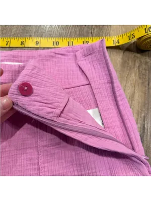 Maeve for Anthropologie Hot Pink Soft Cotton Wide-Leg Pants Women’s 0 thumbnail 5
