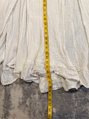 Women’s Cleo + Wolf Cotton Maxi Dress with Lace Hem thumbnail 10