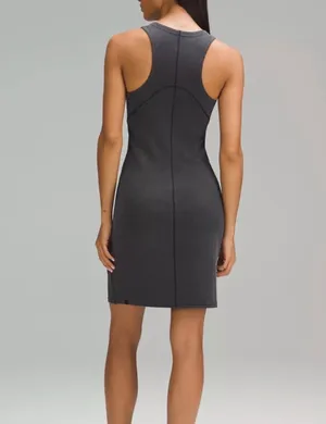 Lululemon Ribbed Softstreme Slim Dress Fit Tank Dress Black thumbnail 3