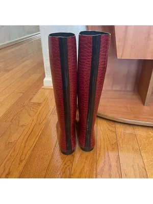 Henry Ferrera Colorado Rain Boots RED animal print women’s 6 M thumbnail 4