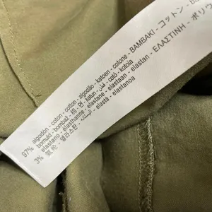 Zara Women's Green High Rise Pleated Cuffed Chino Khaki Mini Shorts Size XS thumbnail 5