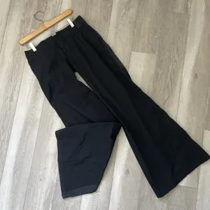 Y2K Ultra-Flare Pants cotton low rise womens Black (medium) retro boho hippie thumbnail 1