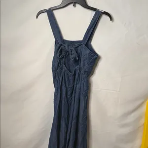 New York & Company maxi dress Jean ties in back half way down Medium thumbnail 5