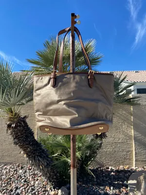 Michael Kors Brown and Beige Large Purse thumbnail 3