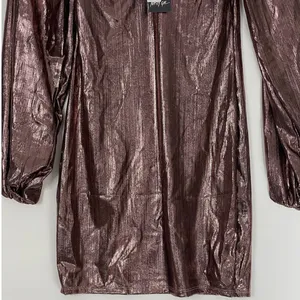 Nasty Gal Rose Gold‎ Metallic Mini Dress Size 8 NWT Night Out Party Cocktail thumbnail 6