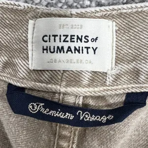 Citizens‎ of Humanity Gaucho Wide Leg Jeans 31 Ponytail Tan Button Fly Retro USA thumbnail 11