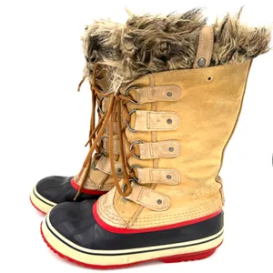 Sorel Women's Joan of Arctic Tall Leather Fur Lace Up Snow Boots Size 9 thumbnail 6