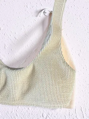 Hollister Cream Ribbed Bikini Set - Size XS thumbnail 5