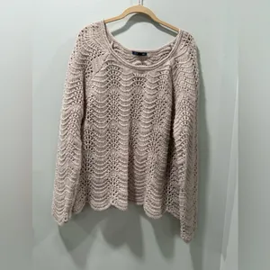 American Eagle Outfitters Cream Knit Sweater thumbnail 3