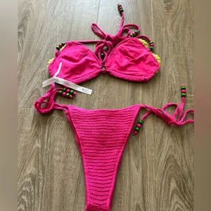 Urban Outfitters‎ Out From Under Strawberry Crochet Bikini New Small thumbnail 11