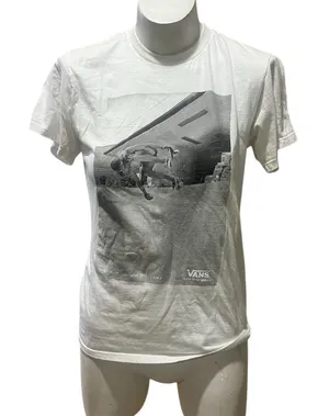 Vans Women's Skateboarding Graphic T-Shirt White Size S Short Sleeve thumbnail 1