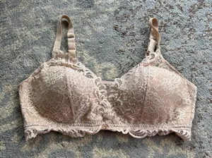 Bali Wireless Lace ComfortFlex Fit Bralette Bra Beige XL thumbnail 1