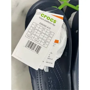 Crocs Baya Platform Flip Sandals Navy Blue Women’s 6 W6 208395-410 N thumbnail 2