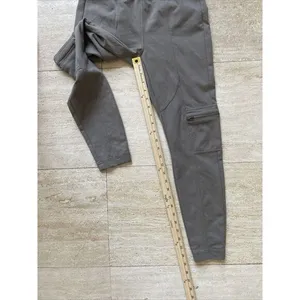 Soft Surroundings Pull On Leggings Womens PS‎ Zip Pockets On Leg Stretch Green thumbnail 4