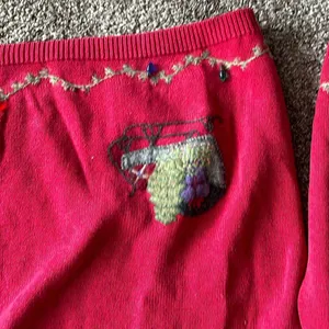 Woolrich Red‎ and Gray Crew Neck Sweater with Nordic Design thumbnail 3