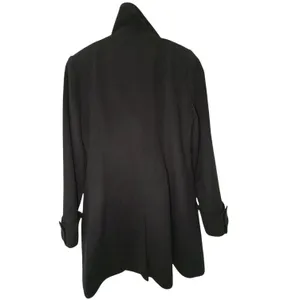 Kristen Blake Single Breasted Fine Australian Wool Button Pea Coat Brown S 6 thumbnail 11