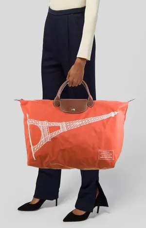 Longchamp Eiffel Tower Le Pliage Tote thumbnail 1