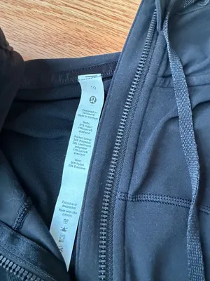 Lululemon Define Hooded Jacket Nulu Black Size 10 thumbnail 6