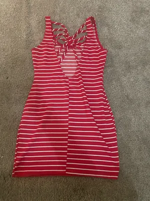 Summer mini dress Red Size L thumbnail 6