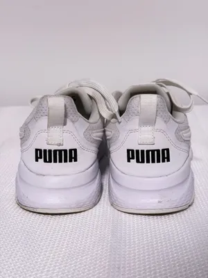 Puma White Mesh Running Sneakers  thumbnail 2
