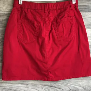 Croft & Barrow Red Mini Skirt short for Casual Wear thumbnail 3