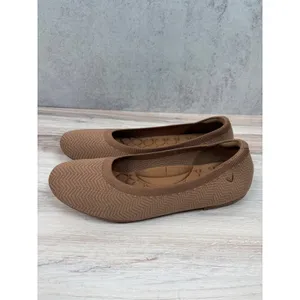 VIVAIA Claire Round Toe Flats NEW Size 43 US 11 Knit Chevron Slip On thumbnail 4