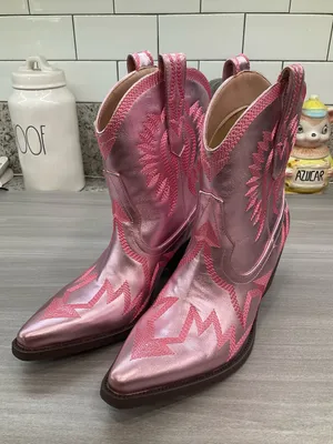 Hochfart‎ Western Boots For Women Embroidered Pointed Toe Cowgirl Boots thumbnail 6