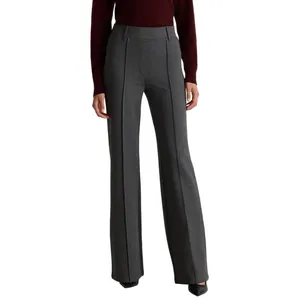 Quince Ultra-Stretch Ponte Flare Leg Pants‎ Charcoal Gray Womens Size Medium thumbnail 9