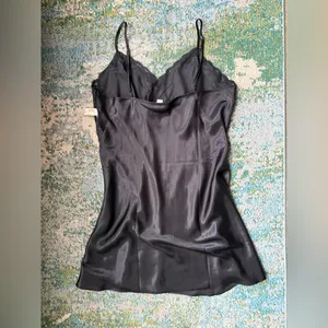 NWT Ambrielle Woman black lace trim nightgown, size 1X thumbnail 6