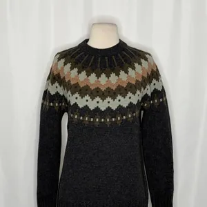 NWT!! ROYAL ROBBINS Rockcraft Merino Wool Fair Isle Crew Neck Sweater Small thumbnail 3